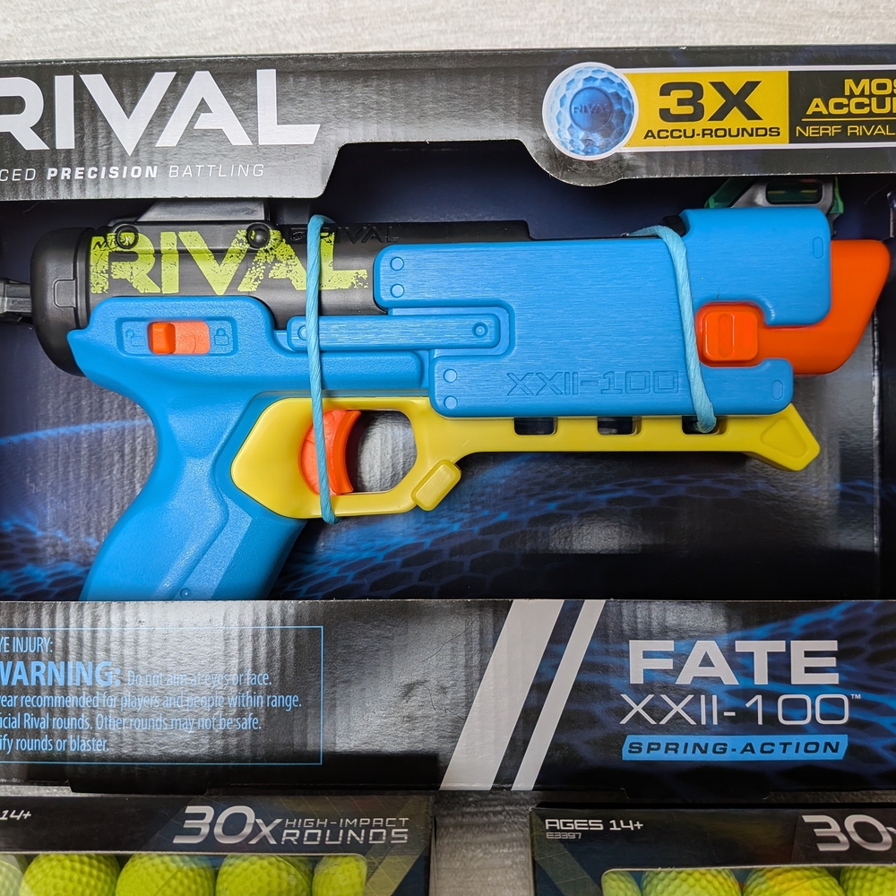NERF Rival Fate XXII-100 Blaster - With 60 Extra Ammo Rounds Age 14+ New - Picture 2 of 16